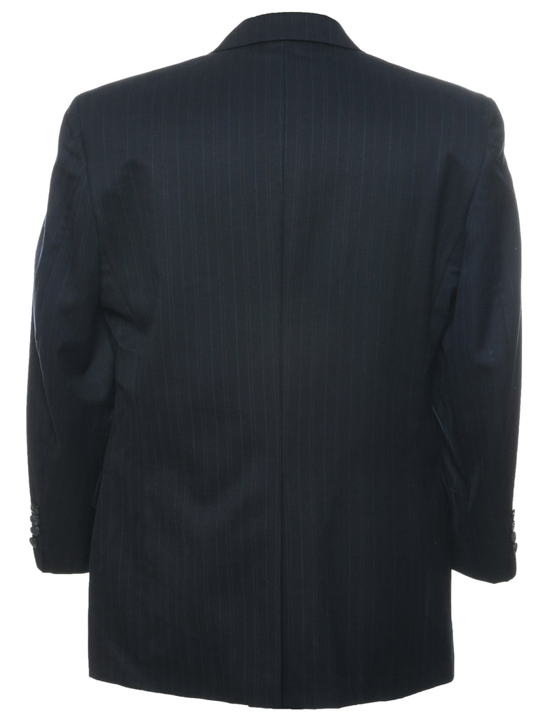 Pinstriped Navy Blazer - M