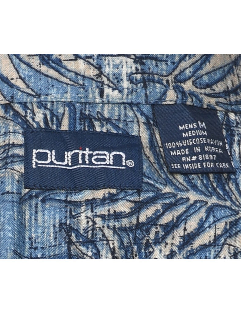 Puritan Foliage Hawaiian Shirt - M