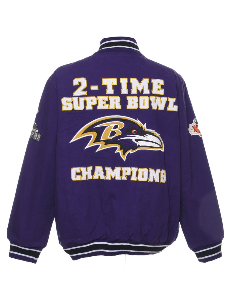 Purple NFL Bomber Jacket - XL