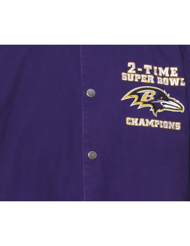 Purple NFL Bomber Jacket - XL