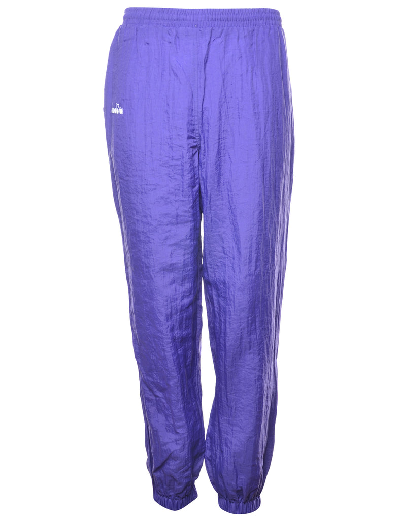 Purple Vintage Diadora Track Pants - W35 L32