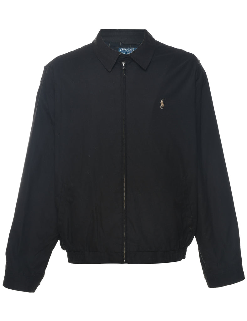 Ralph Lauren Black Zip-Front Jacket - XL