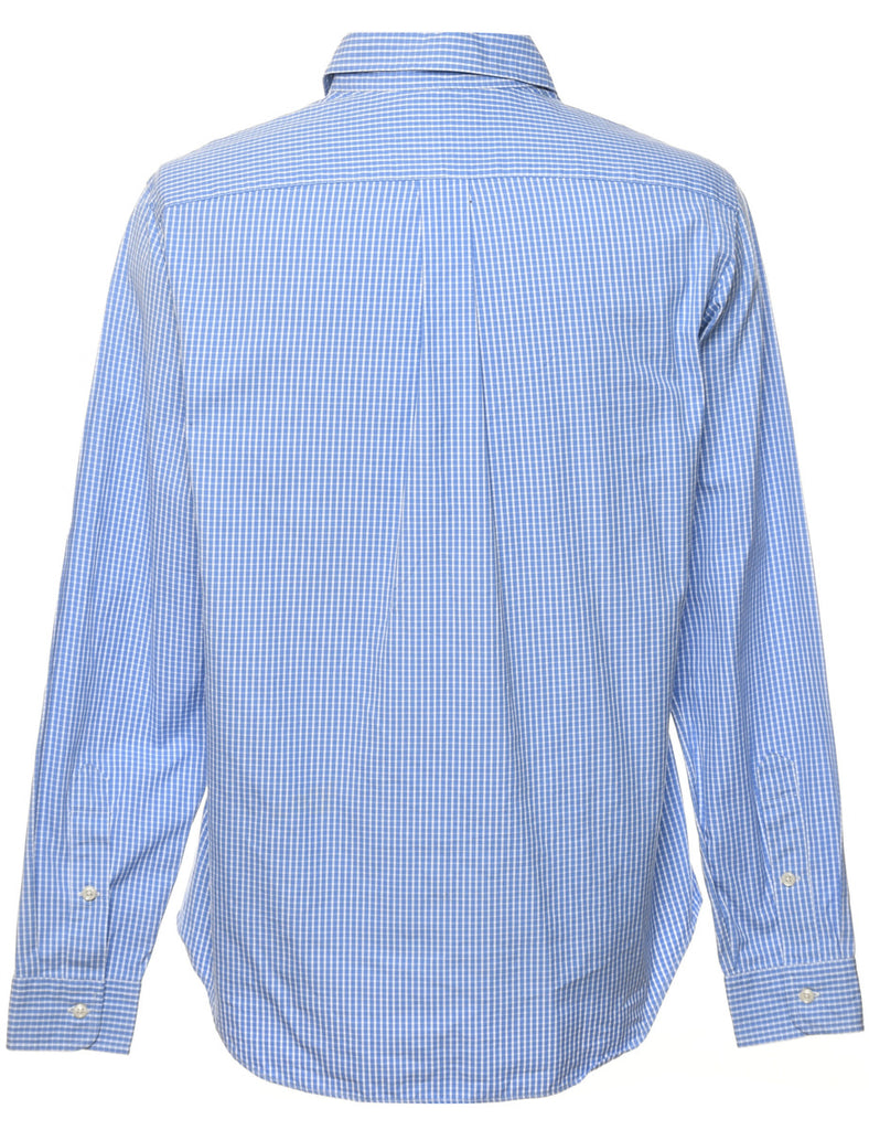 Ralph Lauren Blue & White Checked Shirt - M