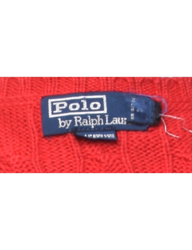 Ralph Lauren Cable Knit Jumper - L