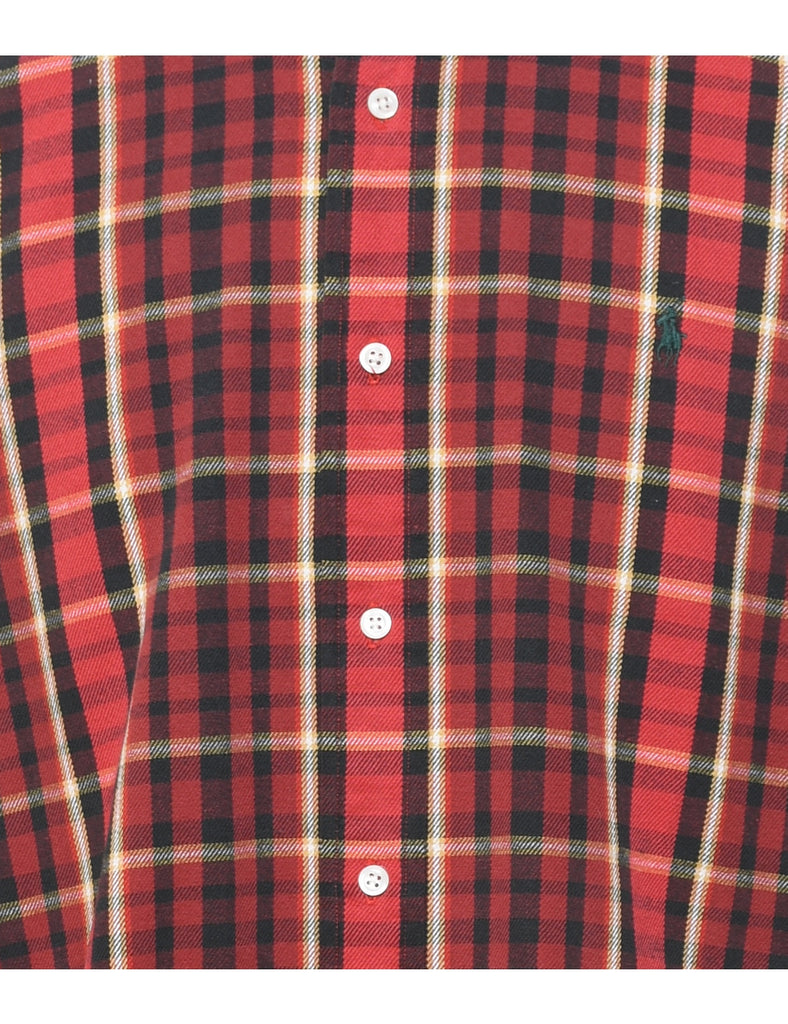 Ralph Lauren Checked Black & Red Shirt - L