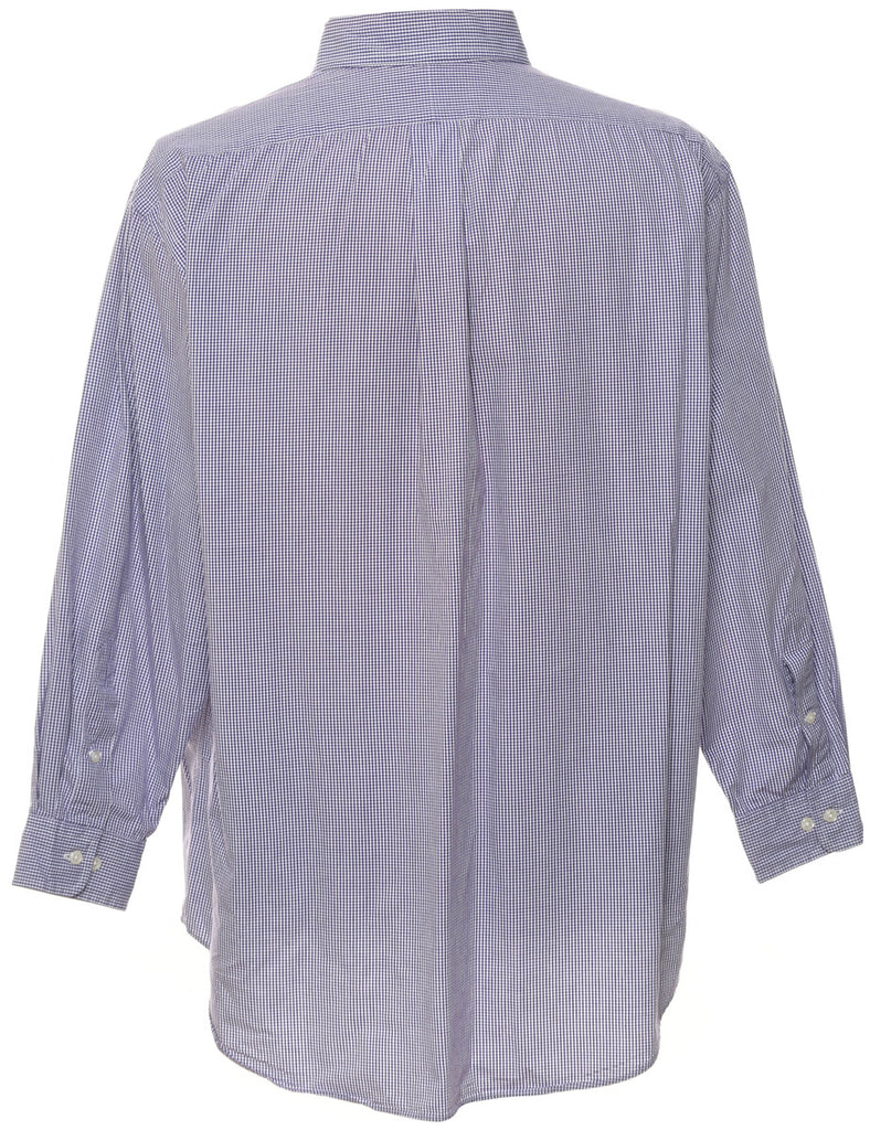 Ralph Lauren Checked Purple & White Shirt - L