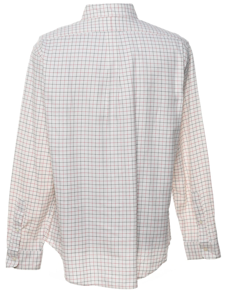 Ralph Lauren Checked White Shirt - L