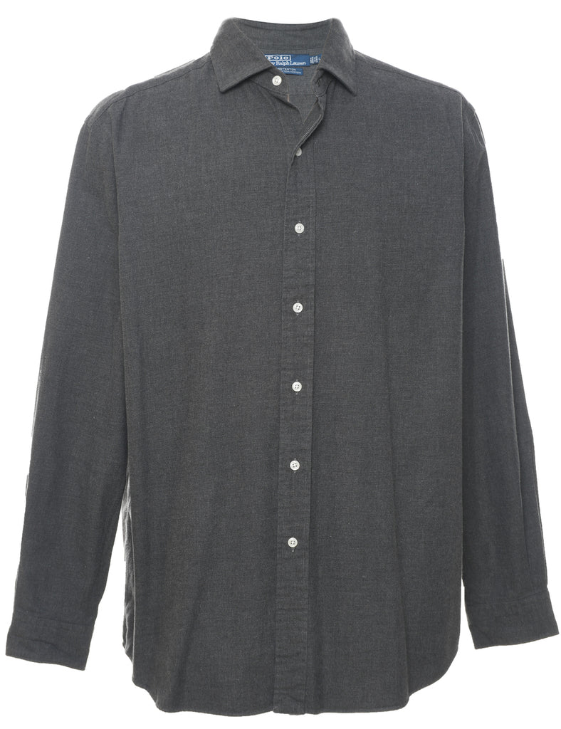 Ralph Lauren Classic Grey Flannel Shirt - L