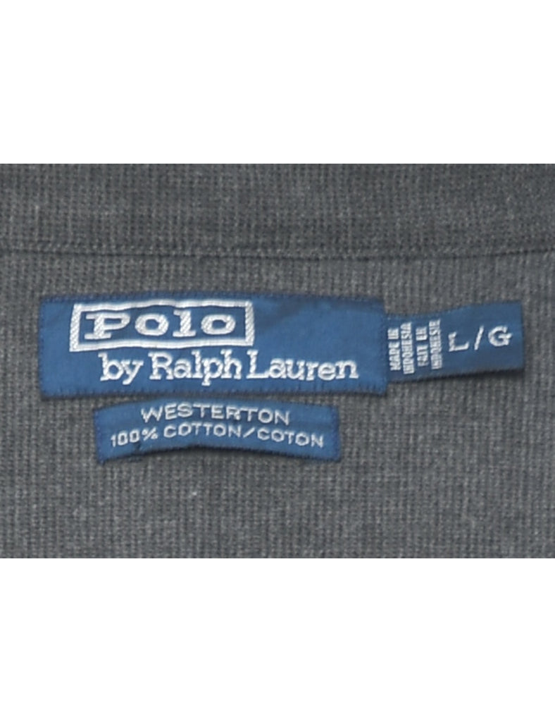Ralph Lauren Classic Grey Flannel Shirt - L