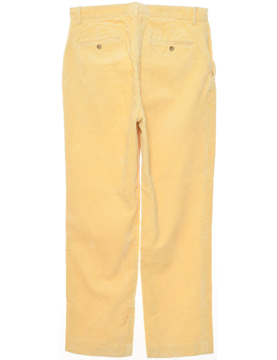 Polo Ralph Lauren Pants Corduroy Yellow Graffiti P Wing