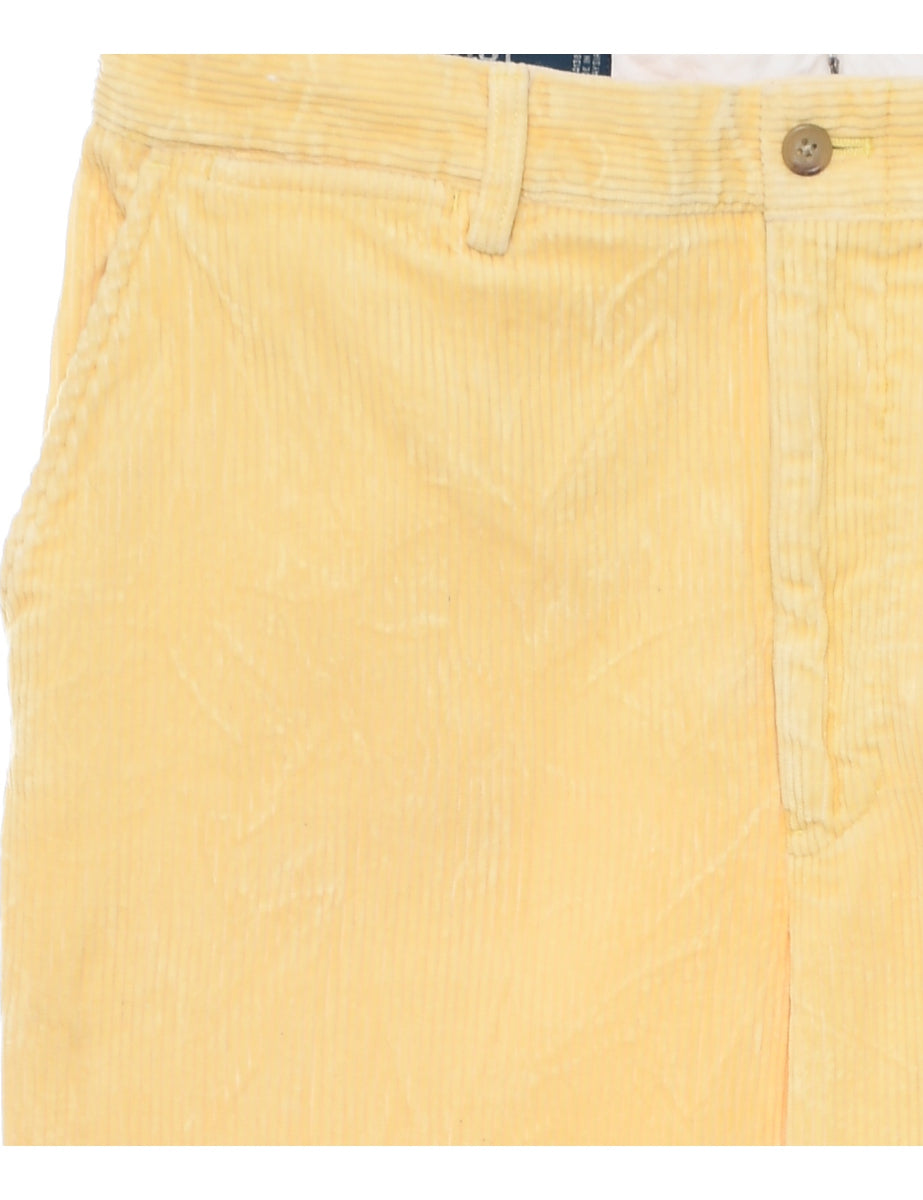 Polo by Ralph Lauren Men's Dark Yellow Classic Fit Corduroy