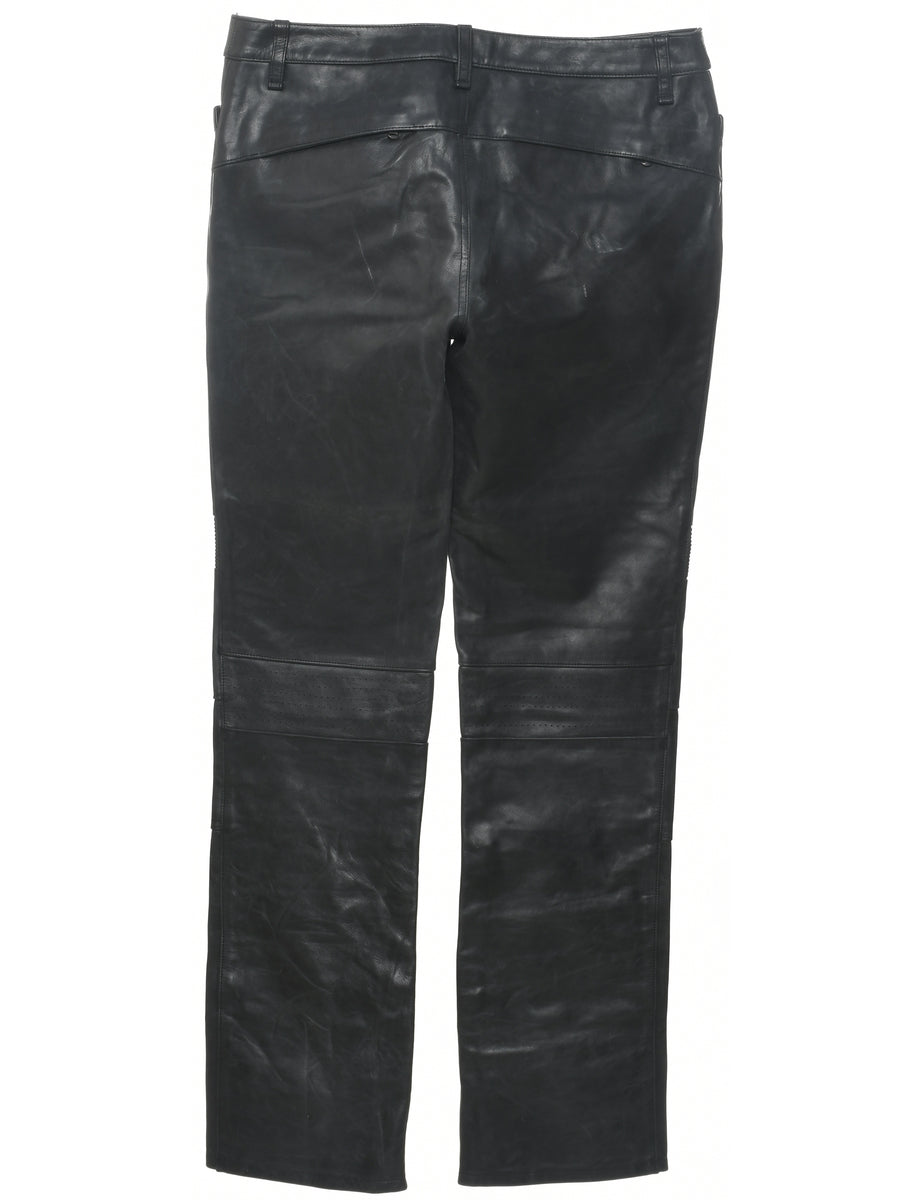 Ralph lauren leather trousers sales