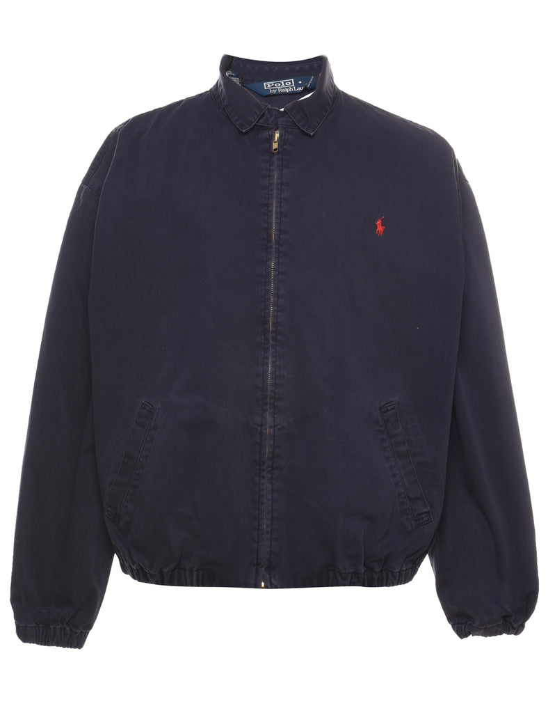 Ralph Lauren Navy Zip-Front Jacket - XL