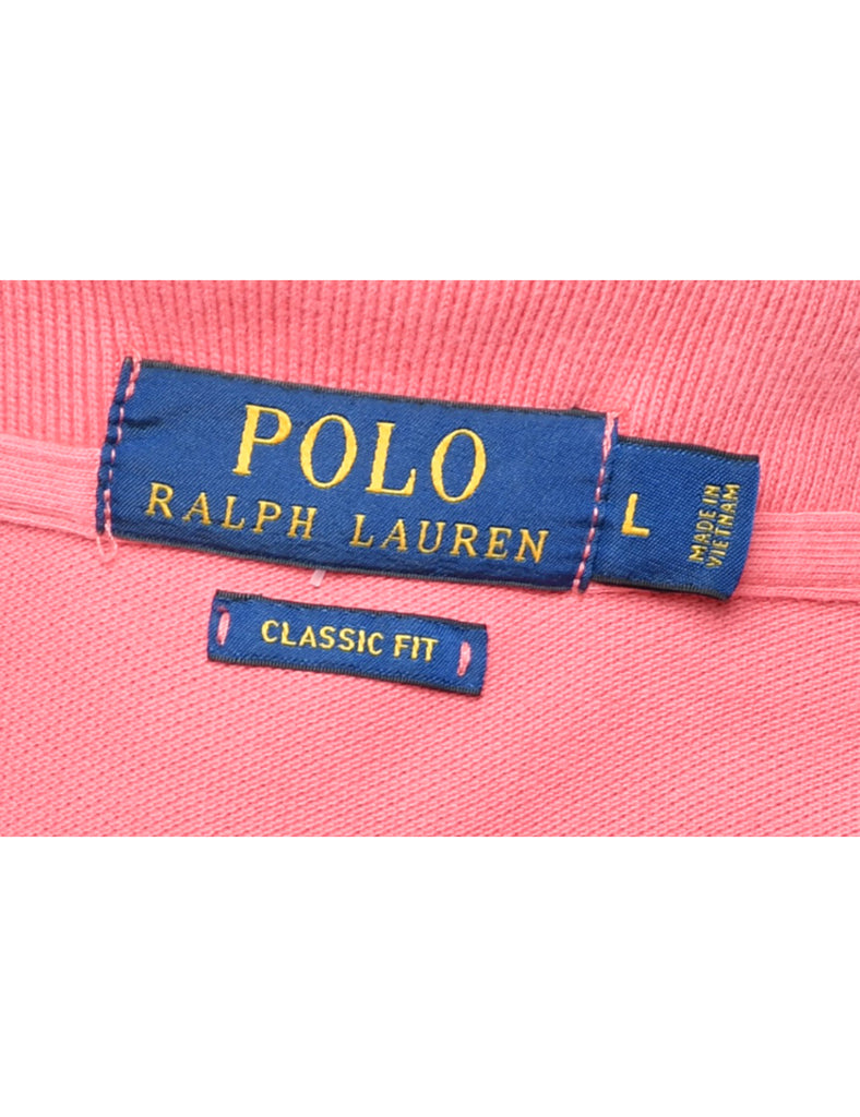 Ralph Lauren Pink Classic Polo Shirt - L