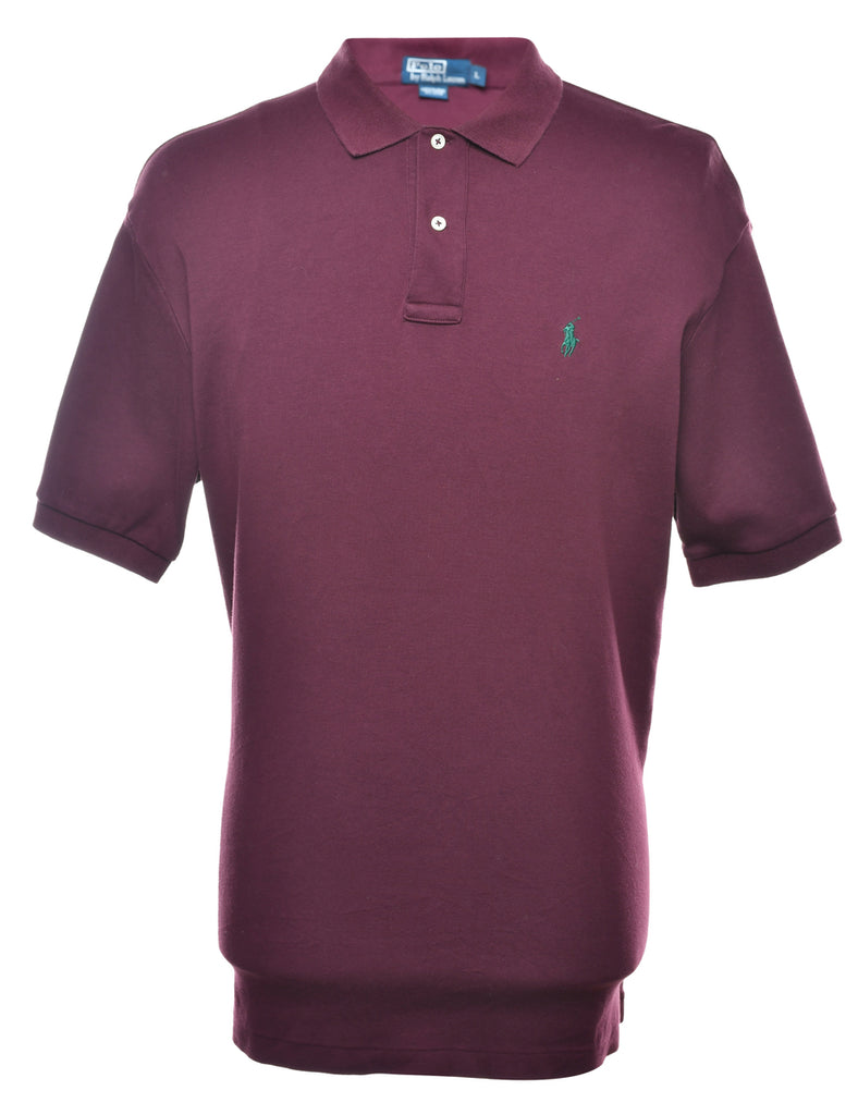 Ralph Lauren Plum Short Sleeve Shirt - L