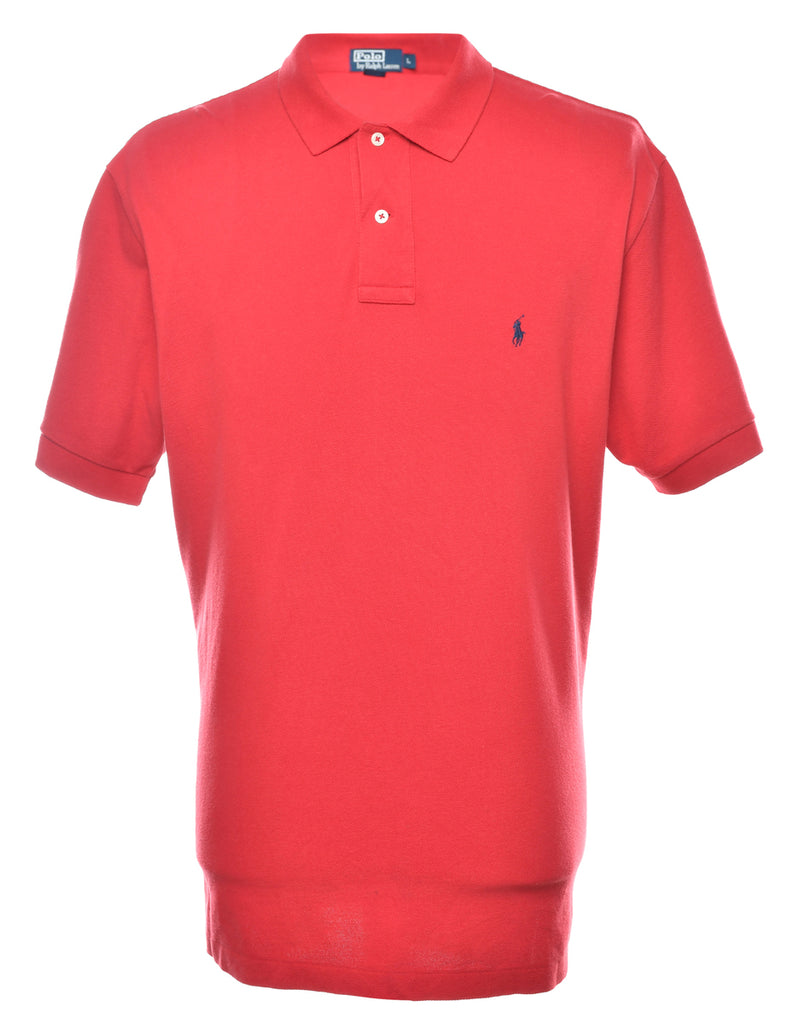 Ralph Lauren Red Classic Polo Shirt - L