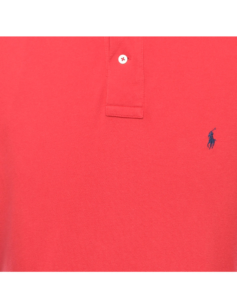 Ralph Lauren Red Classic Polo Shirt - L