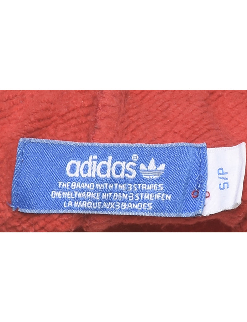 Red Adidas Jogging Bottoms - W26 L30