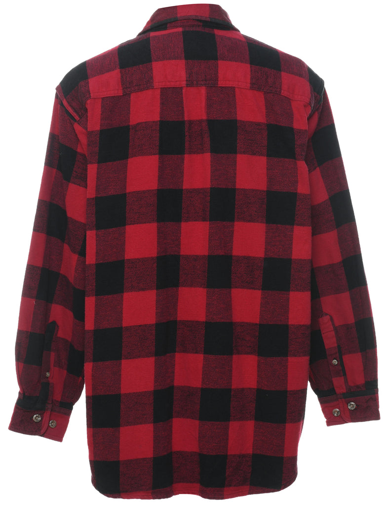 Red & Black Checked Shirt - L