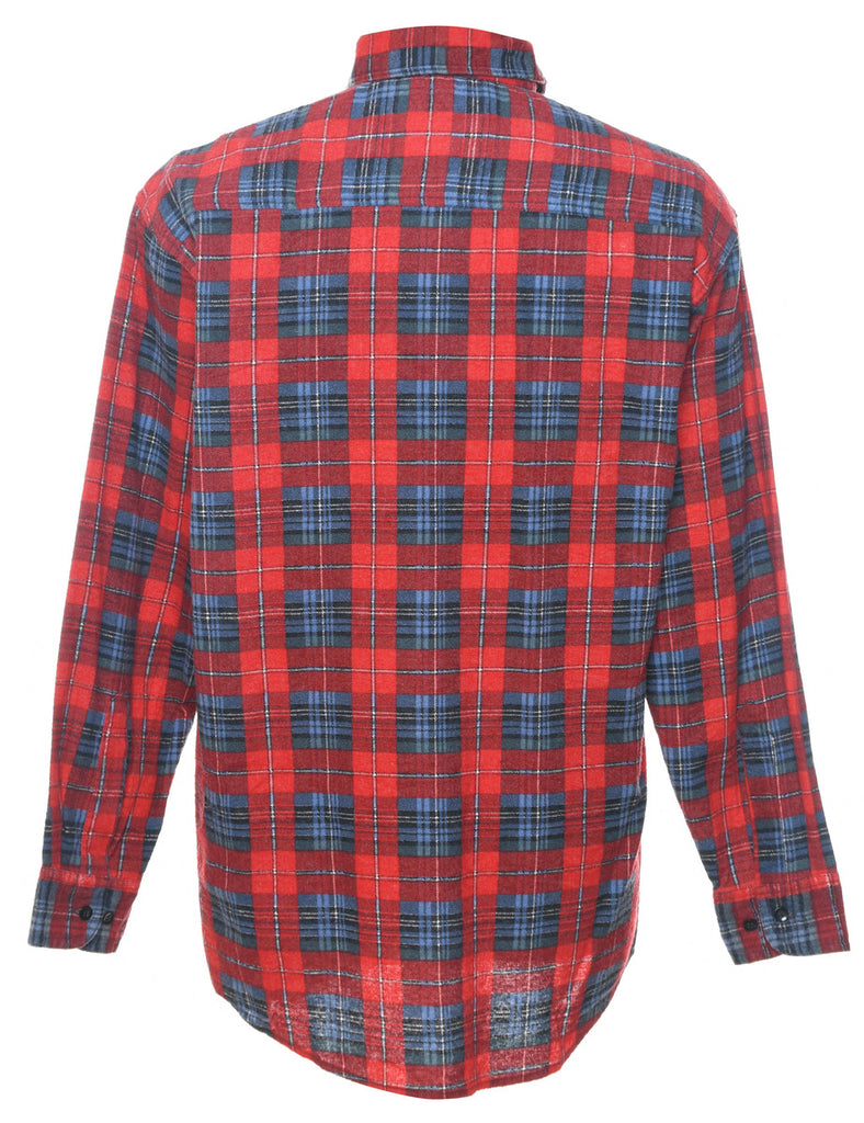 Red & Blue Checked Shirt - M