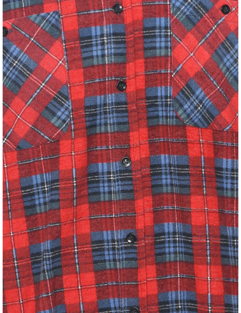 Red & Blue Checked Shirt - M