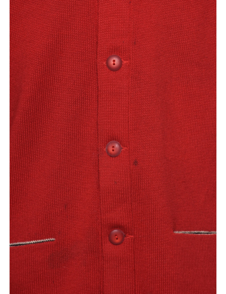 Red Cardigan - L