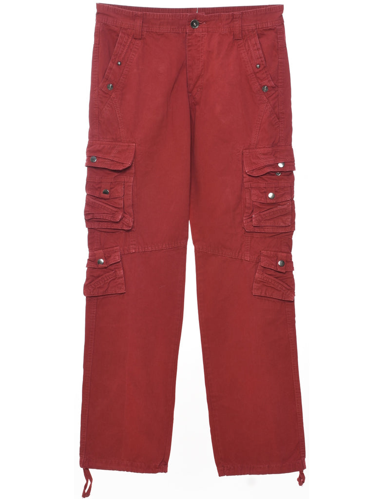 Red Cargo Pants - W34 L33