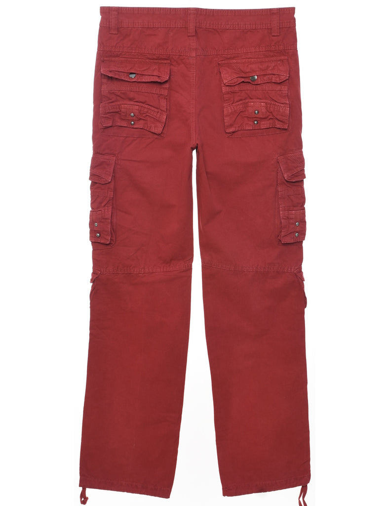 Red Cargo Pants - W34 L33