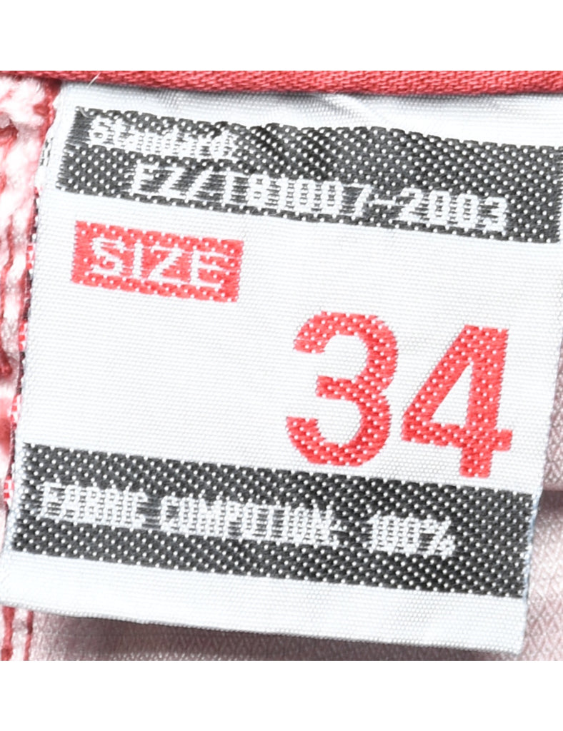 Red Cargo Pants - W34 L33