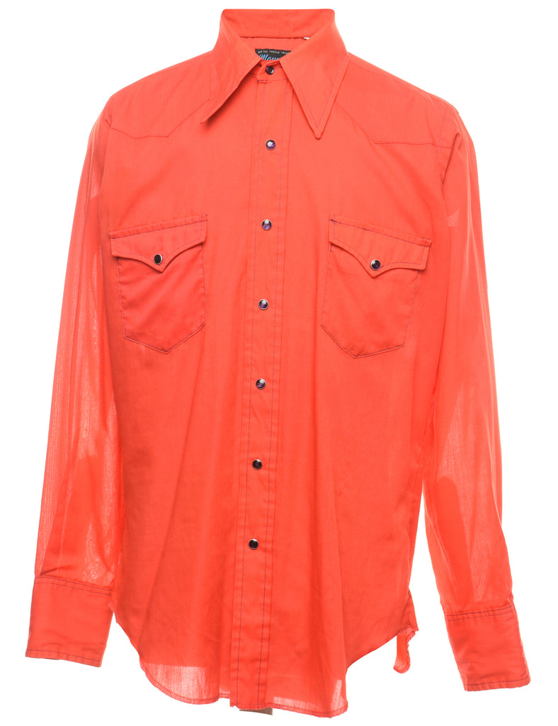 Red Western Shirt - M