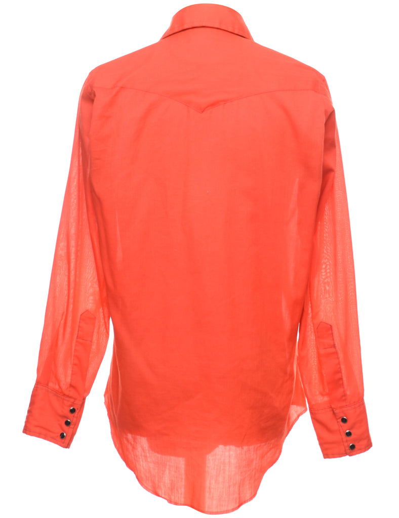 Red Western Shirt - M