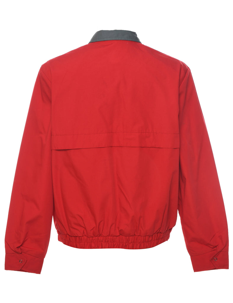 Red Zip Front Jacket - M