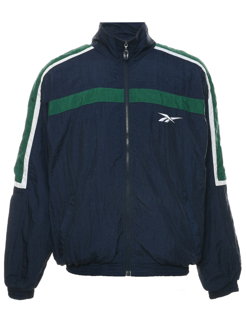 Reebok Navy Nylon Jacket - M