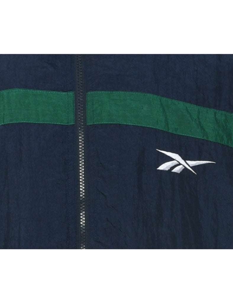 Reebok Navy Nylon Jacket - M