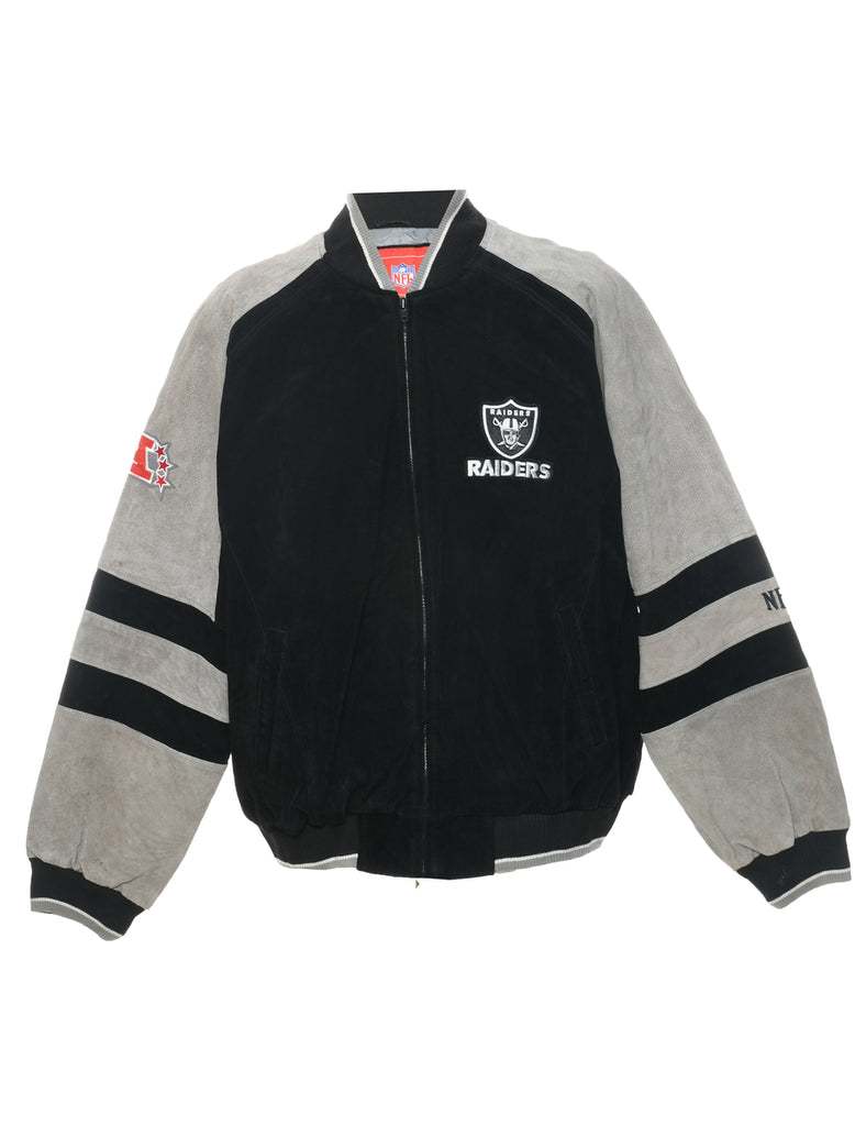 Riders Suede Black Bomber Jacket - XL