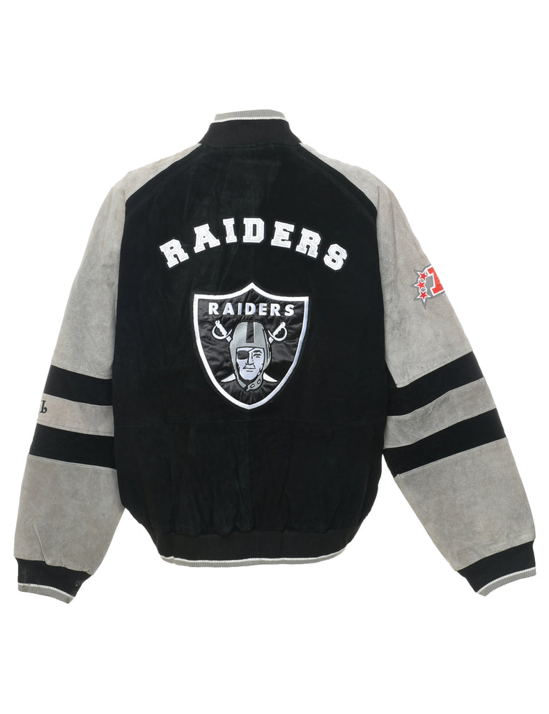 Riders Suede Black Bomber Jacket - XL