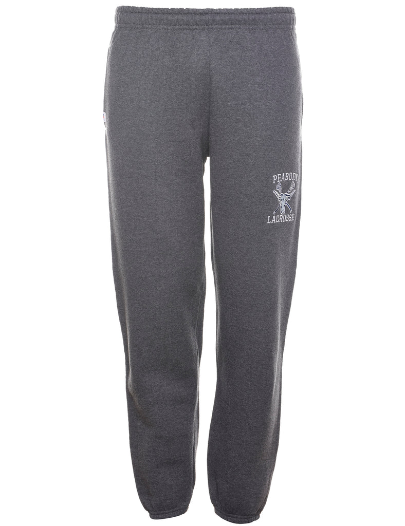 Russell Athletic Grey Lacrosse Embroidered Jogging Bottoms - W28 L29