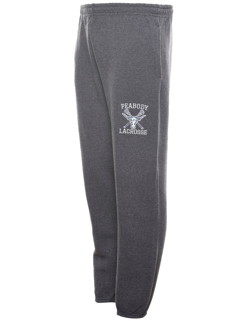 Russell Athletic Grey Lacrosse Embroidered Jogging Bottoms - W28 L29