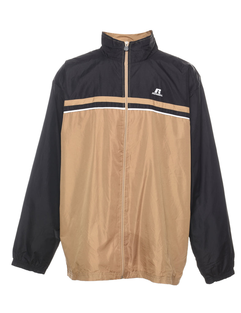 Russell Athletic Two-Tone Black & Tan Jacket - XL