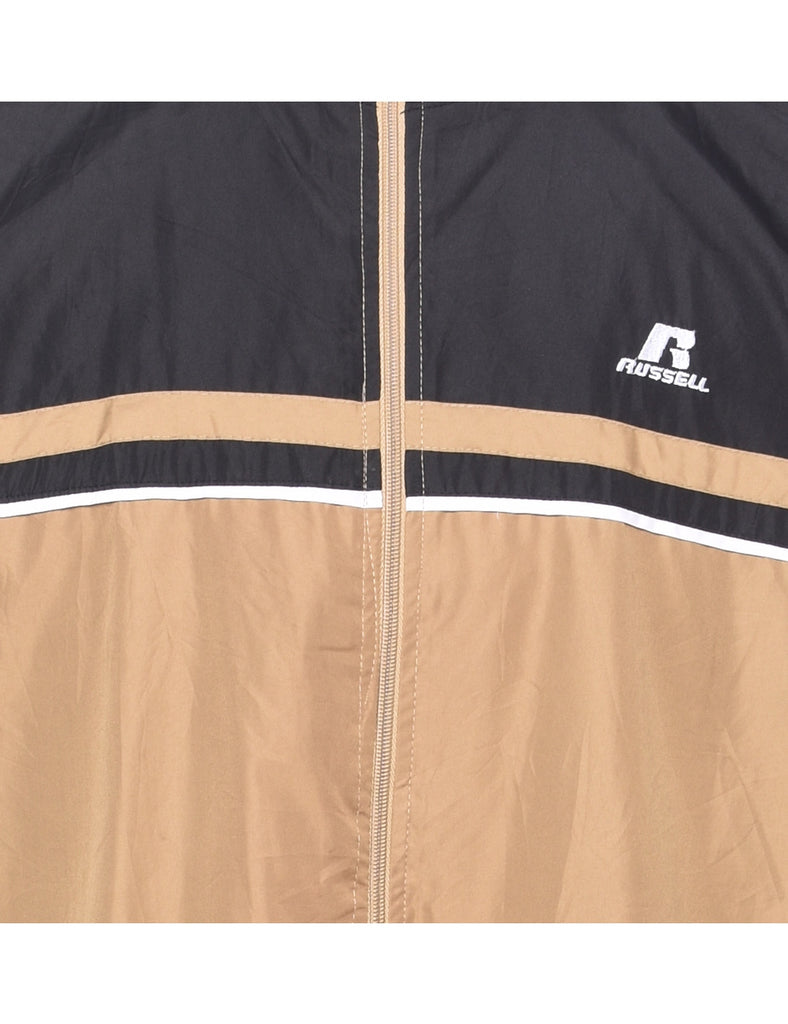 Russell Athletic Two-Tone Black & Tan Jacket - XL