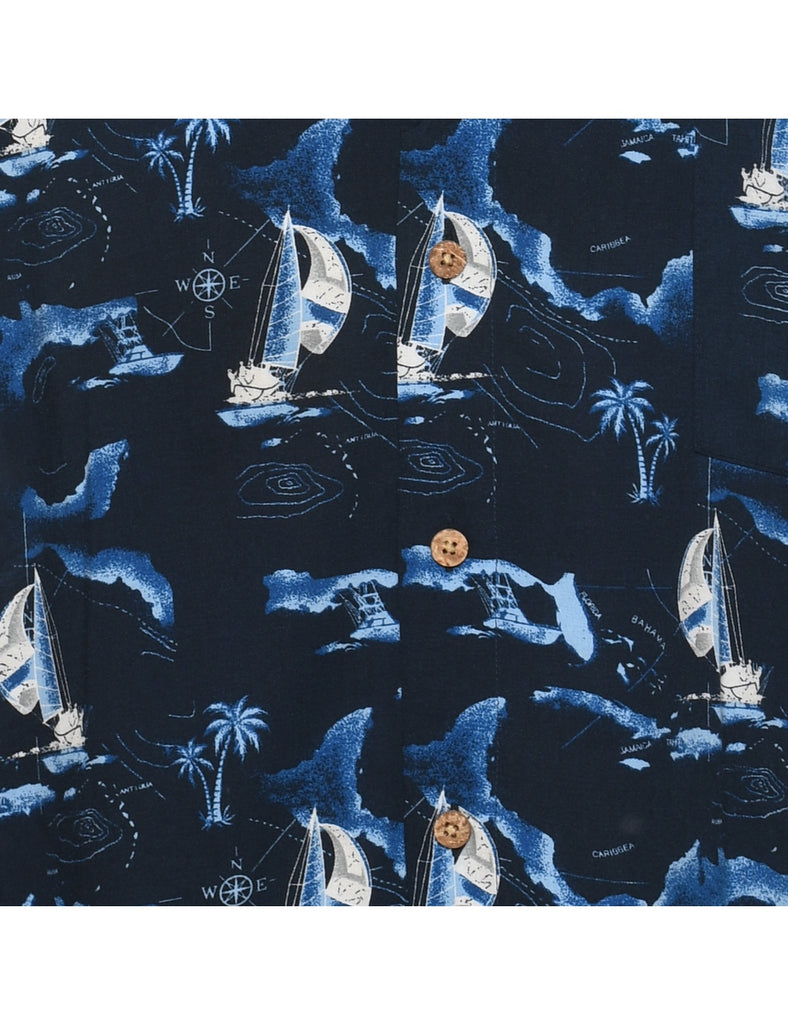 Sailboat Puritan Hawaiian Shirt - XL