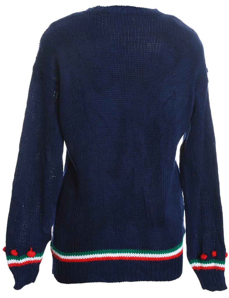 Santa Claus Christmas Jumper - M