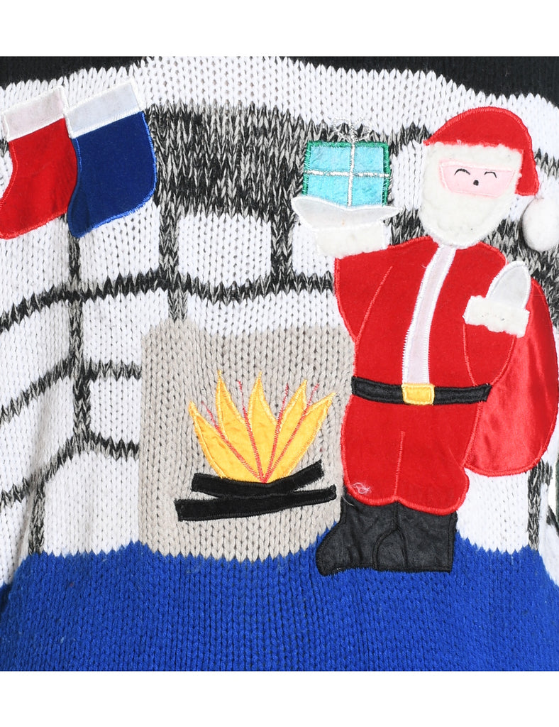 Santa Claus Christmas Jumper - L