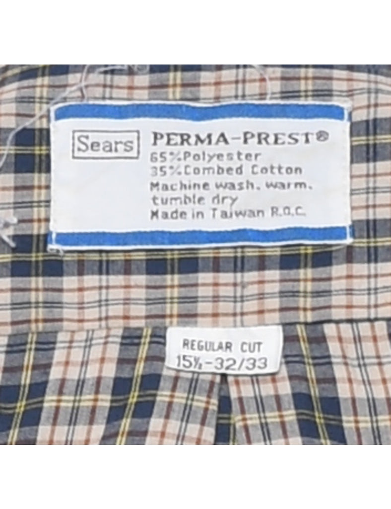 Sears Checked Shirt - L