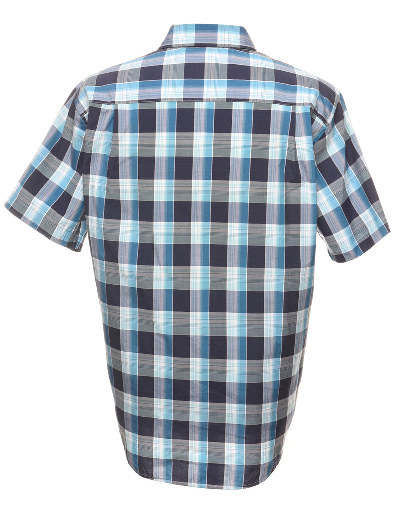 Short Sleeve Checked Shirt - XL