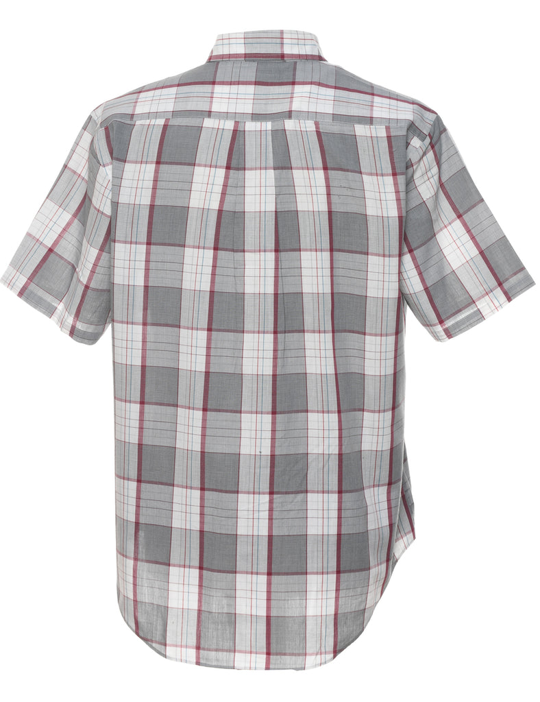 Short Sleeve Checked Shirt - L