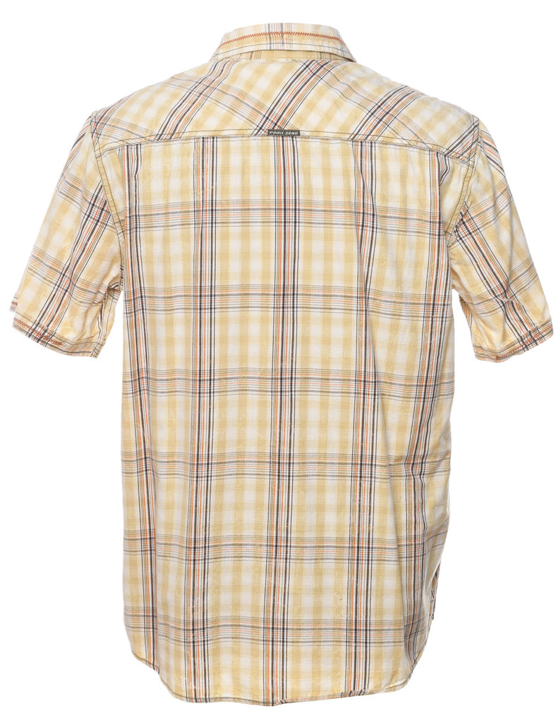 Short Sleeve Checked Shirt - M