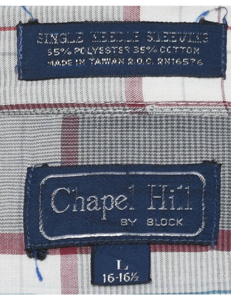 Short Sleeve Checked Shirt - L