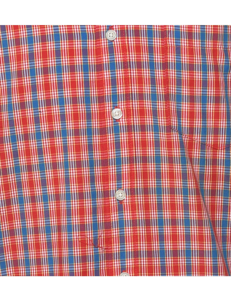 Short Sleeve Checked Shirt - M
