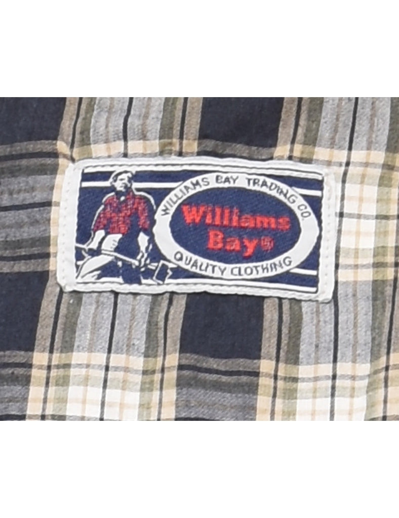 Short Sleeve Checked Shirt - XL